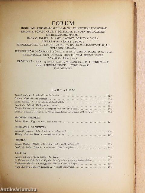 Forum 1948. március