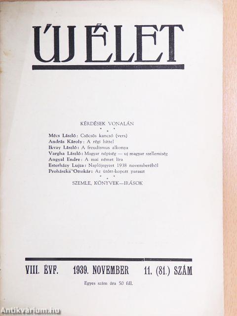Új Élet 1939. november