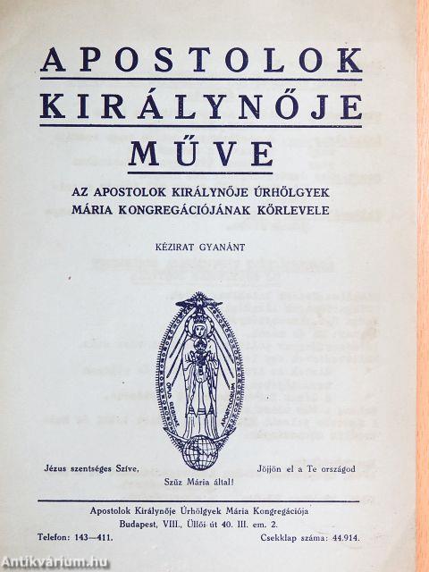 Apostolok királynője műve