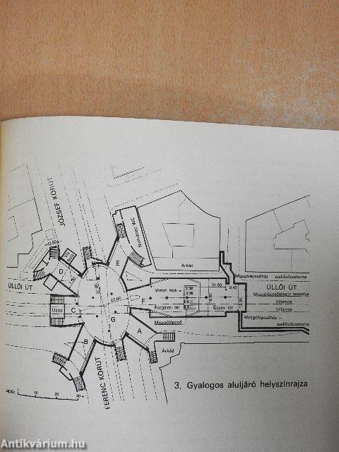 Ferenc körúti gyalogos aluljáró és észak-déli metró felszini kapcsolata