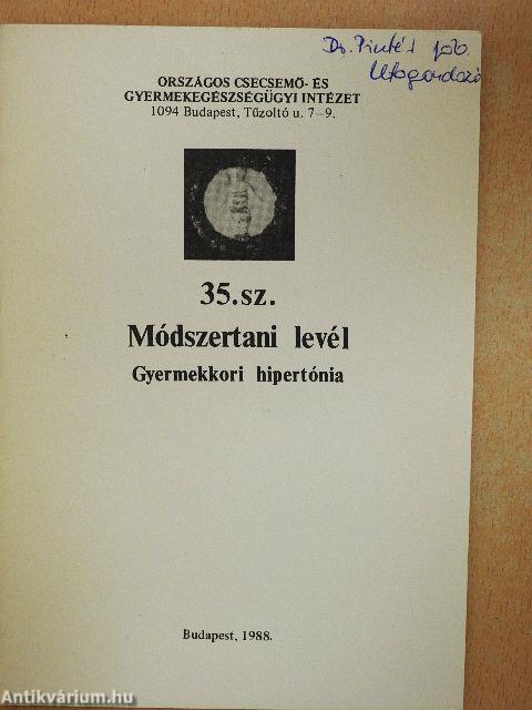 Gyermekkori hipertónia
