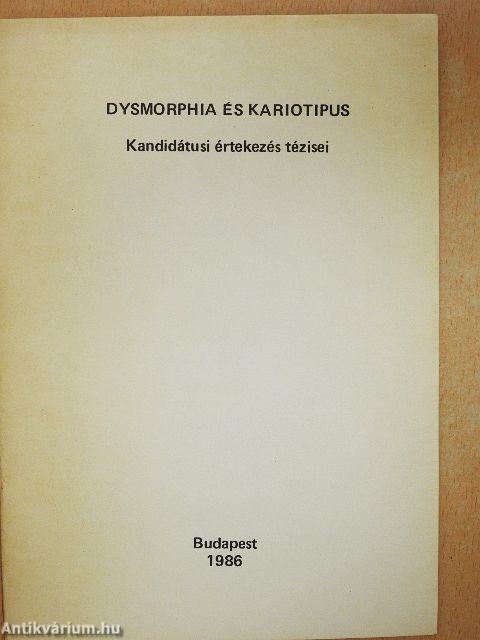 Dysmorphia és kariotipus