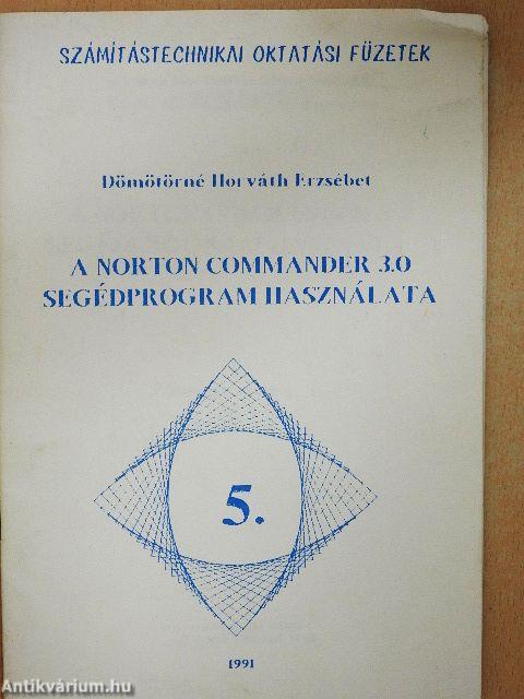 A Norton Commander 3.0 segédprogram használata