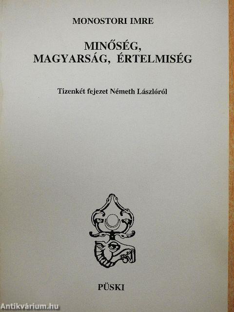 Minőség, Magyarság, Értelmiség