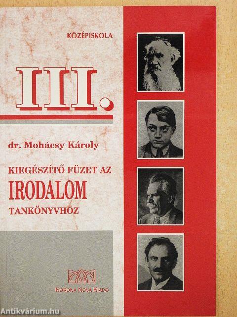 Kiegészítő füzet az irodalomtankönyvhöz