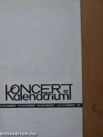 Koncert Kalendárium '92 november