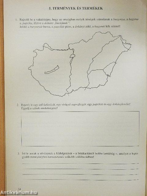 Hon- és népismeret munkafüzet 5-6.
