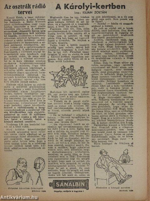 Rádióélet 1932. szeptember 30.