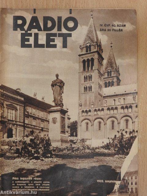 Rádióélet 1932. szeptember 30.