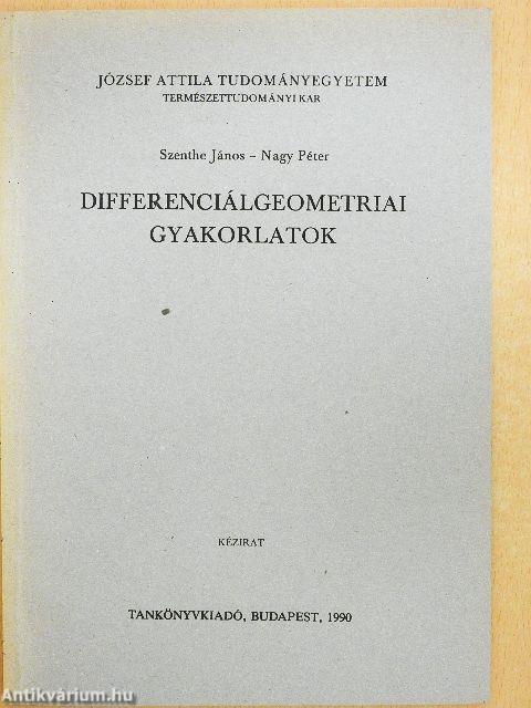 Differenciálgeometriai gyakorlatok