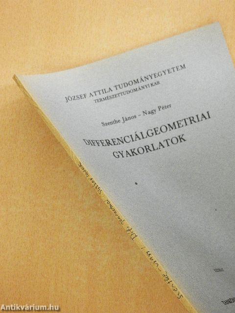 Differenciálgeometriai gyakorlatok