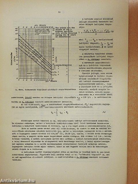 A vízgazdálkodás ágazatainak hidrológiai szempontjai V/5.
