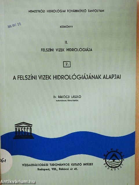 Felszíni vizek hidrológiája II/2.