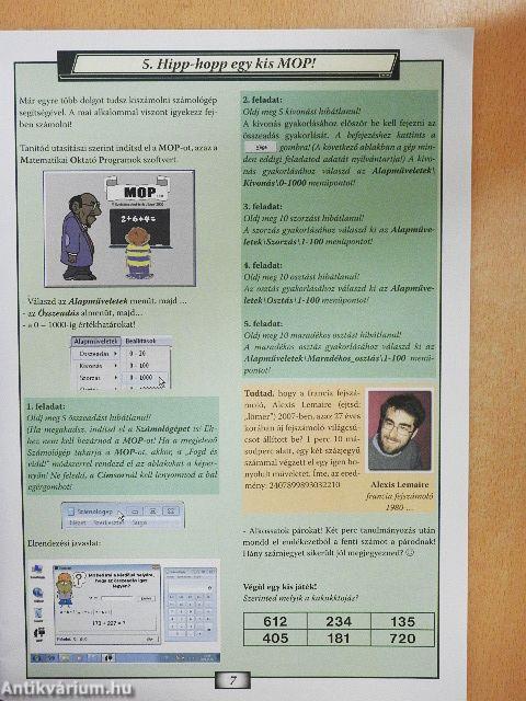 Informatika munkatankönyv a 4. évfolyam részére