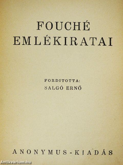 Fouché emlékiratai