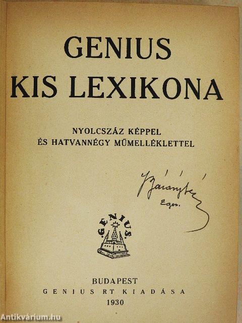 Genius kis lexikona