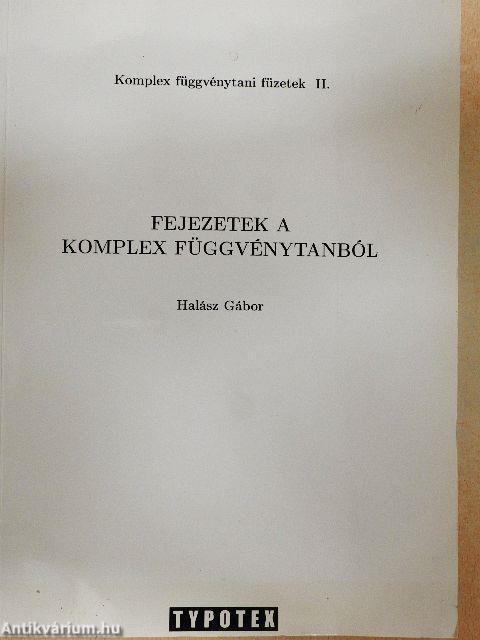 Fejezetek a komplex függvénytanból
