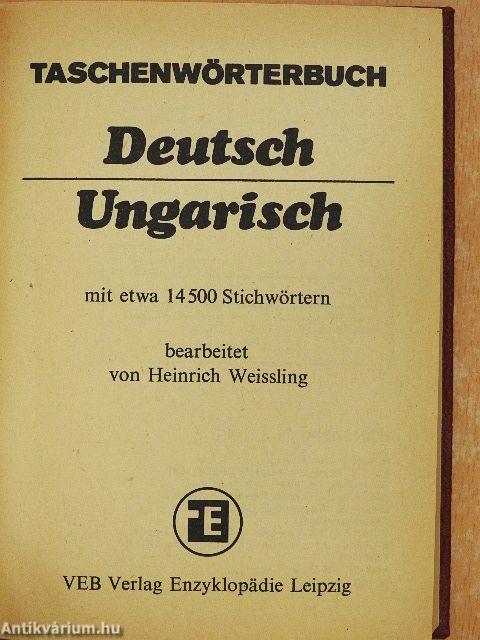 Taschenwörterbuch Deutsch-Ungarisch