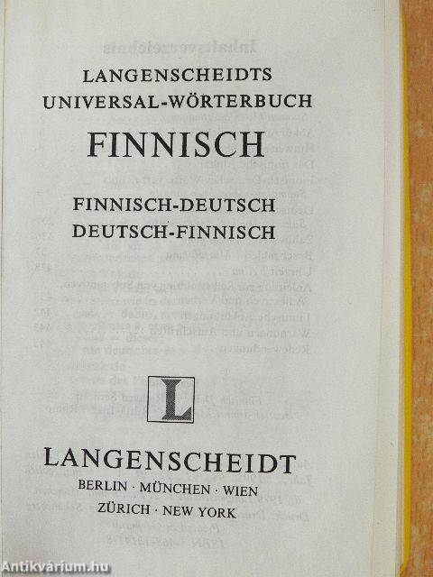 Langenscheidts Universal-Wörterbuch Finnisch
