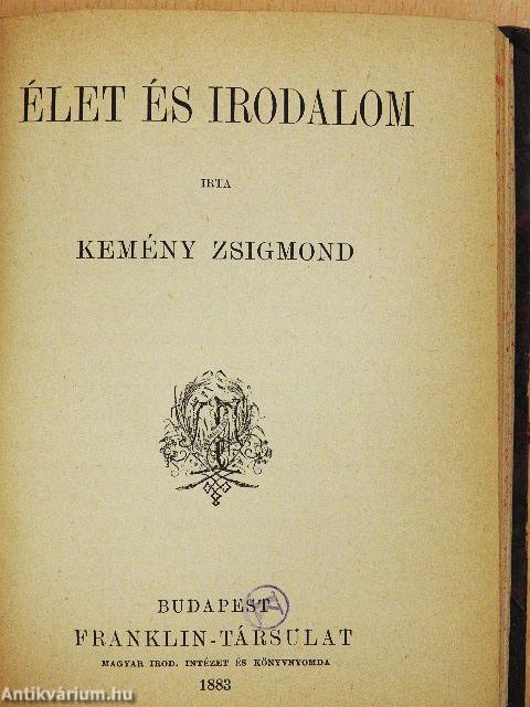 A magyar irodalom főirányai/Az olasz irodalom rövid története/Az eszmény a művészetben/Élet és irodalom/A pápaság