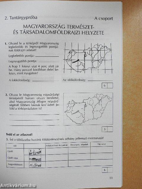 Földrajz feladatlapok 8.