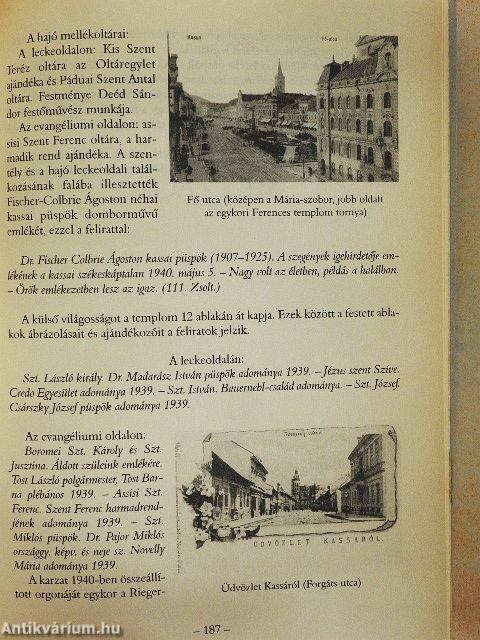 Szent Ferenc rendjének története Kassán