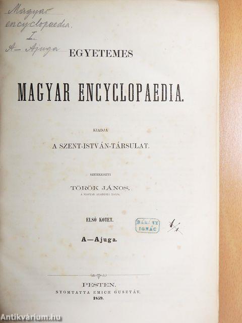 Egyetemes Magyar Encyclopaedia 1-13.