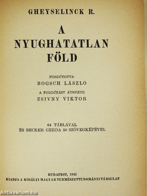 A nyughatatlan Föld