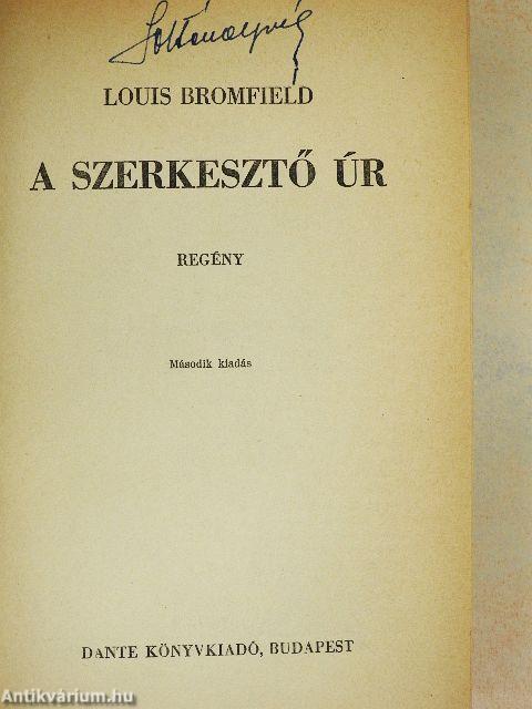 A szerkesztő úr
