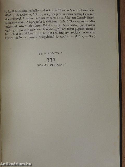 Thomas Mann művei I-XII.