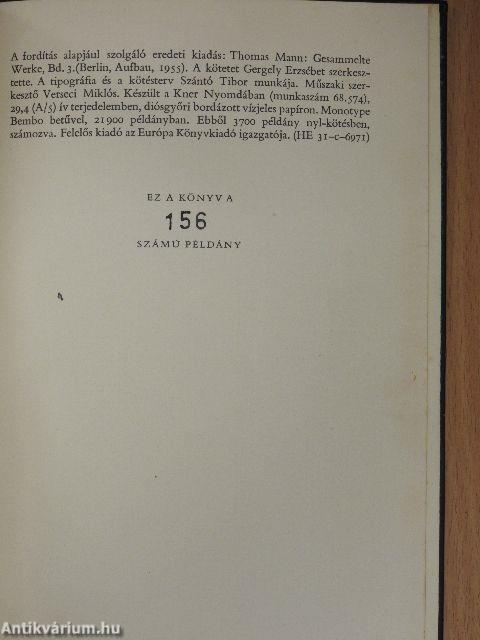 Thomas Mann művei I-XII.