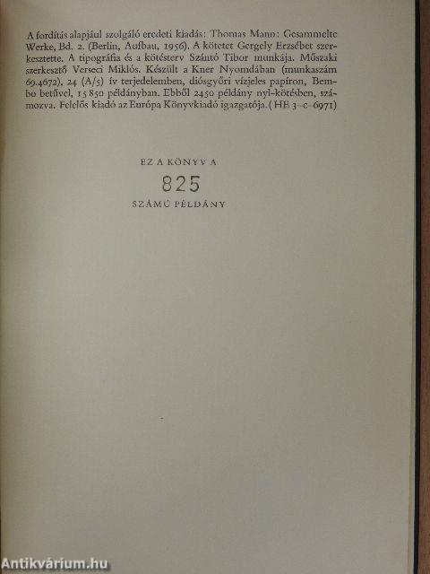Thomas Mann művei I-XII.
