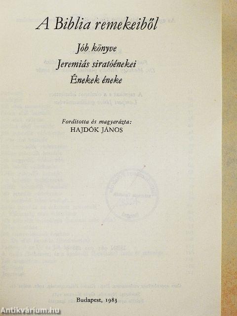 A Biblia remekeiből