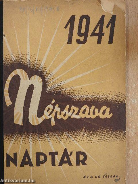 Népszava naptár 1941.