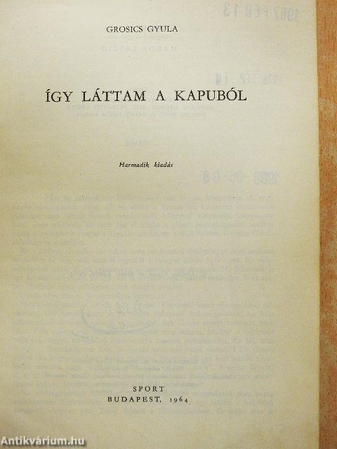 Így láttam a kapuból