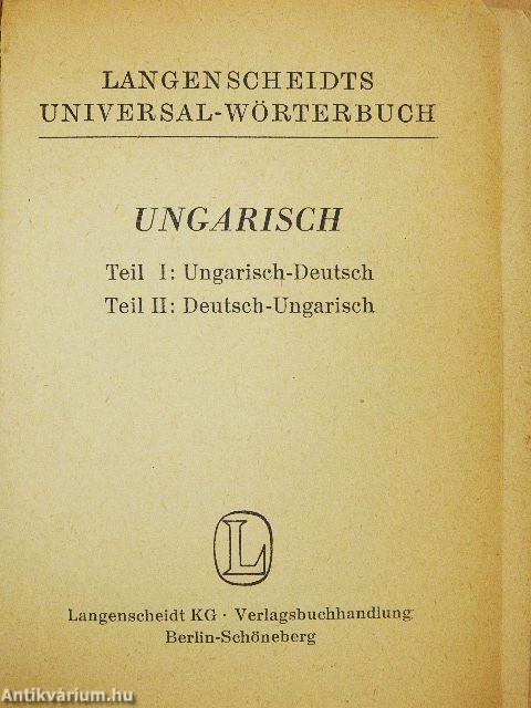 Langenscheidts Universal-Wörterbuch Ungarisch