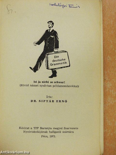 Kleine deutsche grammatik