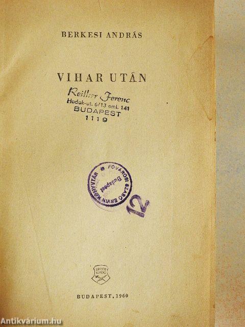 Vihar után