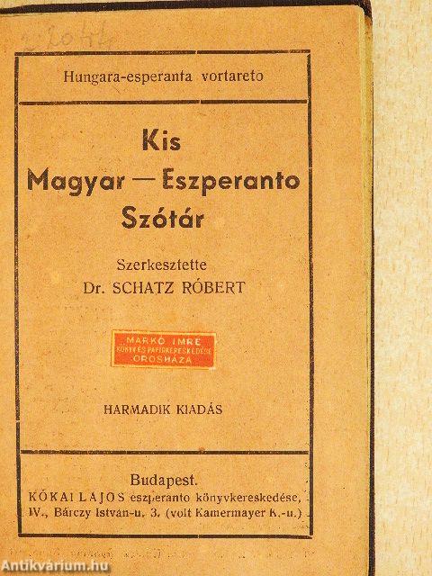 Kis magyar-eszperanto szótár/Eszperantó-kulcs