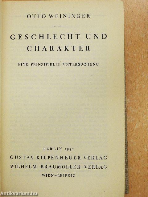 Geschlecht und Charakter