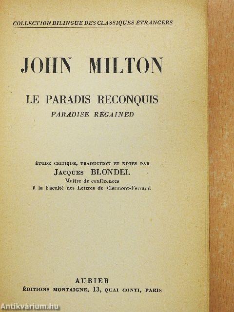 Le Paradis reconquis
