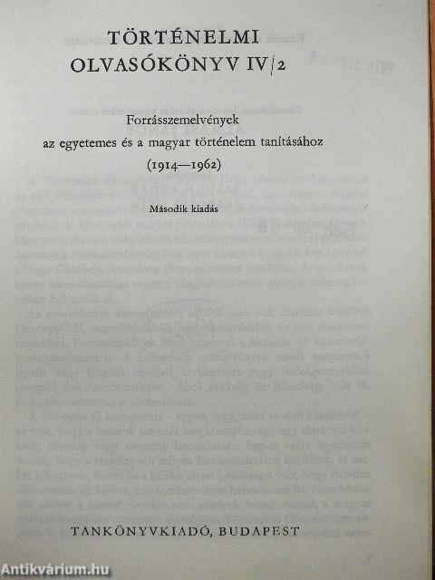 Történelmi olvasókönyv IV/2.