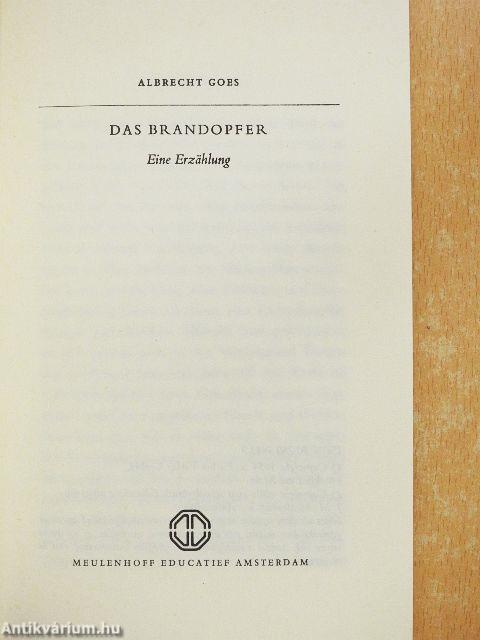 Das Brandopfer