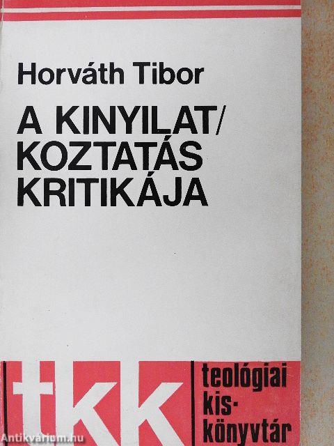A kinyilatkoztatás kritikája
