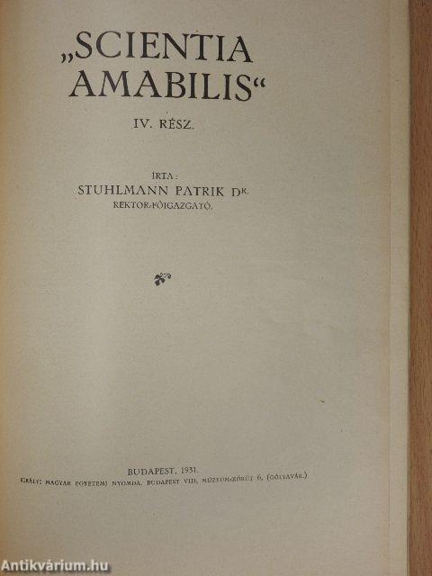 "Scientia Amabilis" I-IV.