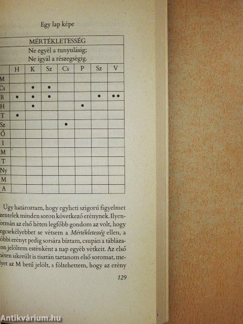 Franklin Benjámin számadása életéről