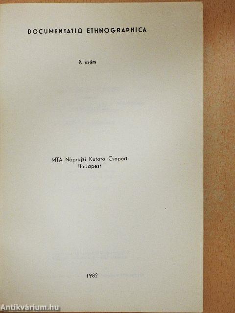 Documentatio Ethnographica 9.