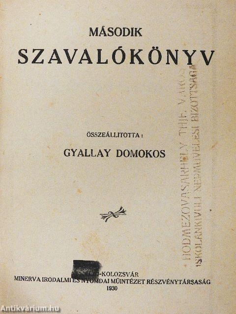 Második szavalókönyv