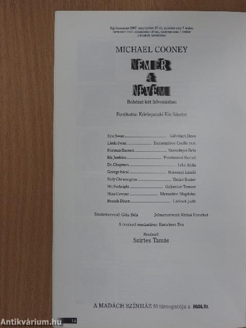 Will Shakespeare vagy akit akartok/Nem ér a nevem/Swingin' in the Rain/Oliver!