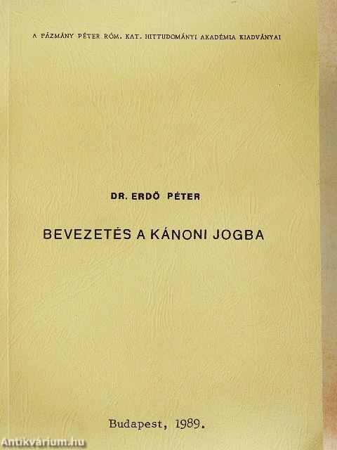Bevezetés a kánoni jogba